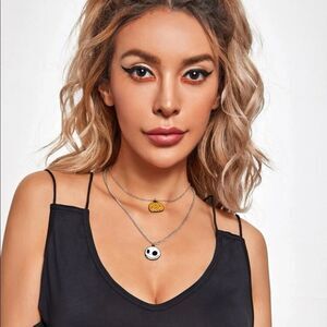 Halloween Nightmare Before Christmas and Pumpkin Necklace